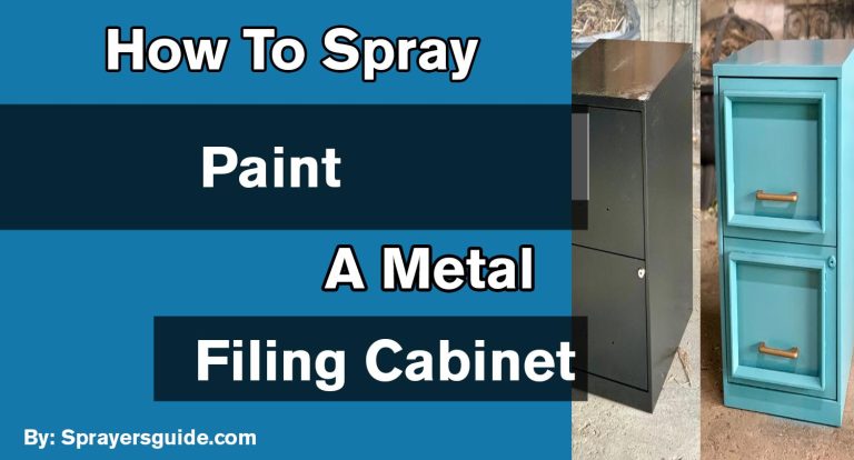 How To Spray Paint A Metal Filing Cabinet